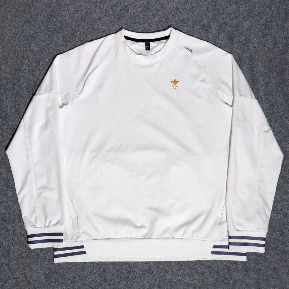 UNRL Ryder Cup Barstool Crossover Pullover Sweatshirt Mens XL White Long Sleeve